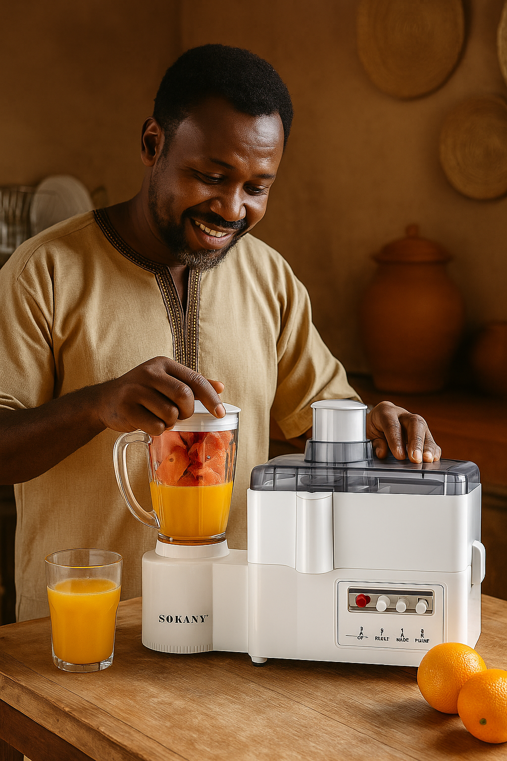 Extracteur de Jus 4 en 1 – Blender, Mixeur, Hachoir & Moulin Multifonction