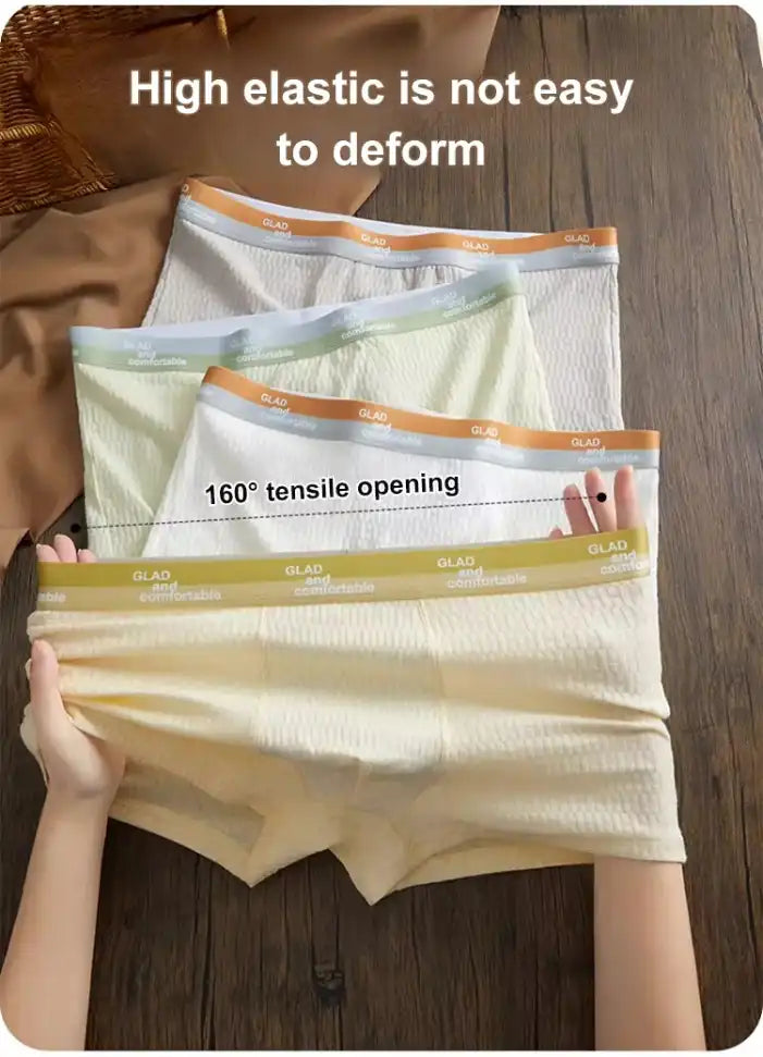 Pack 4 Culottes en Coton Antibactérien pour Hommes