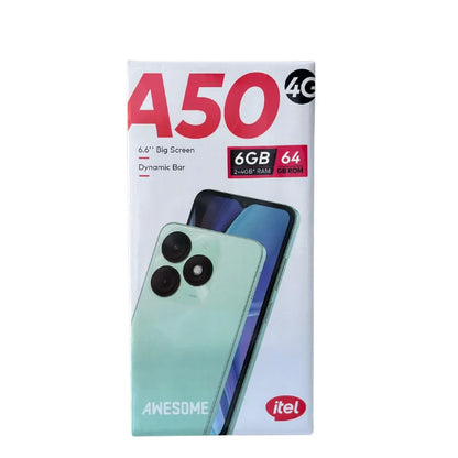Itel A50 – Puissant, Fiable et Abordable (64GB + Batterie 5000mAh)