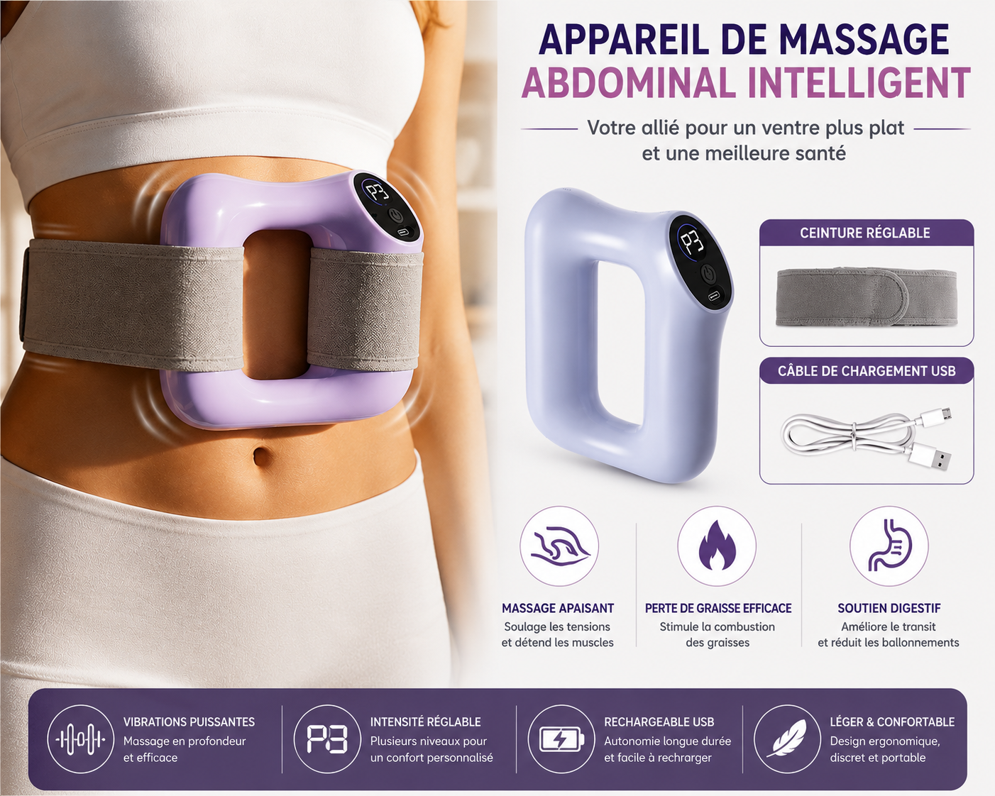 Ceinture Fascia Intégrale Intelligente