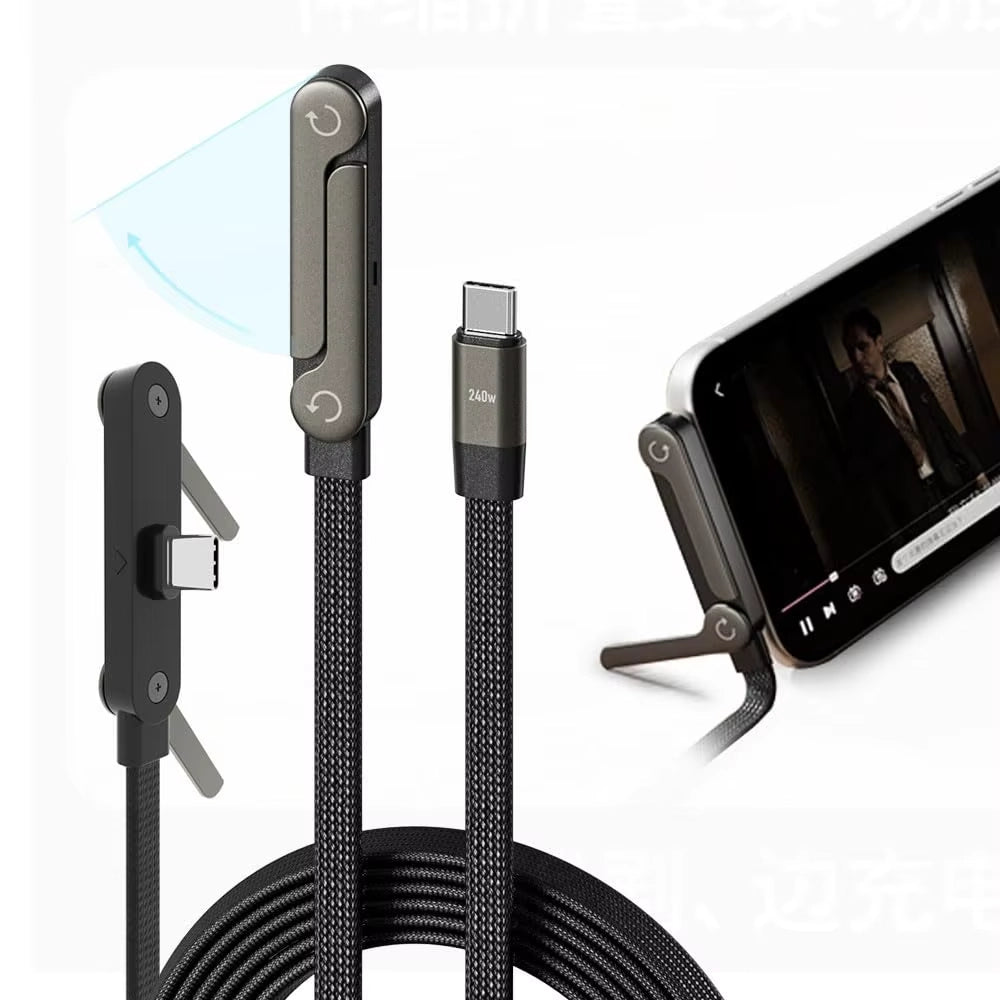 Câble de recharge Type C ultra-rapide 240 W avec support