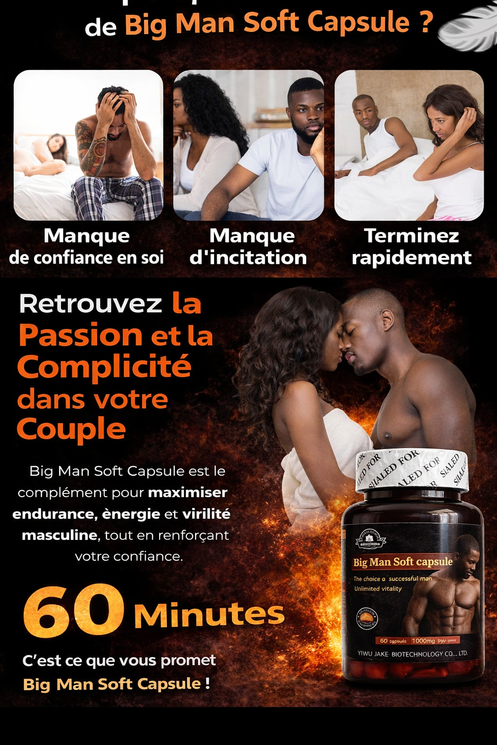 BIG MAN SOFT CAPSULE™ – Puissance & Confiance Masculine